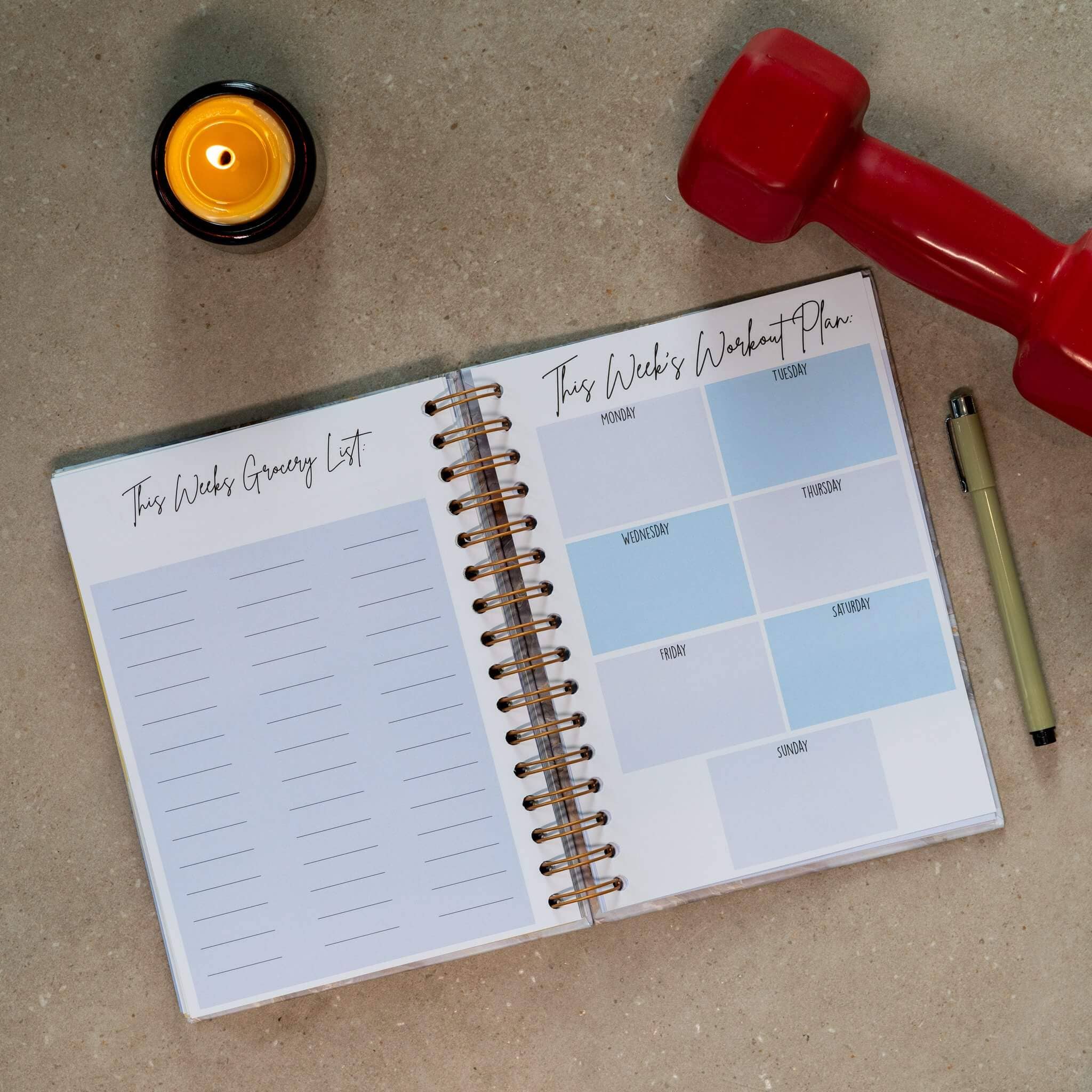 GirlGottaChange - Wholesale Planner - Live Your Best Life' 6-Month Undated Fitness Planner6