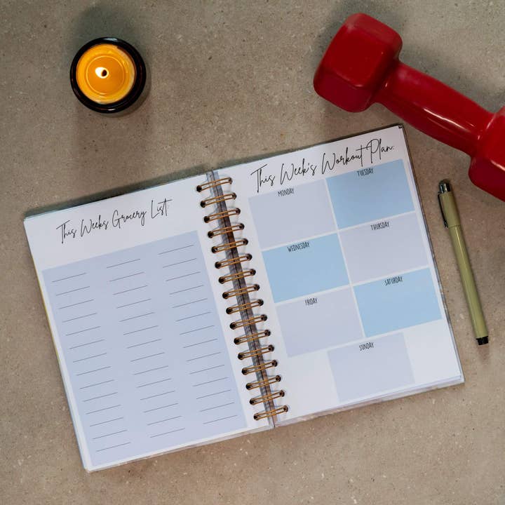 GirlGottaChange - Wholesale Planner - Live Your Best Life' 6-Month Undated Fitness Planner6