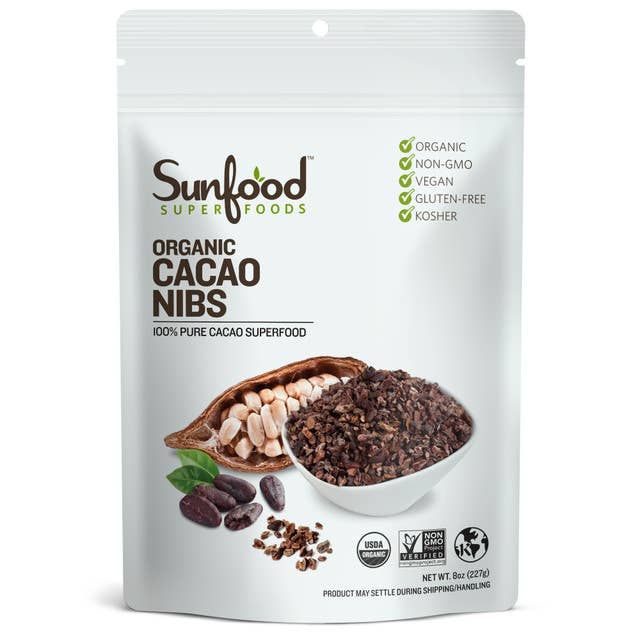 Sunfood Superfoods - Wholesale Chocolate - Cacao Nibs, 8oz, Organic
