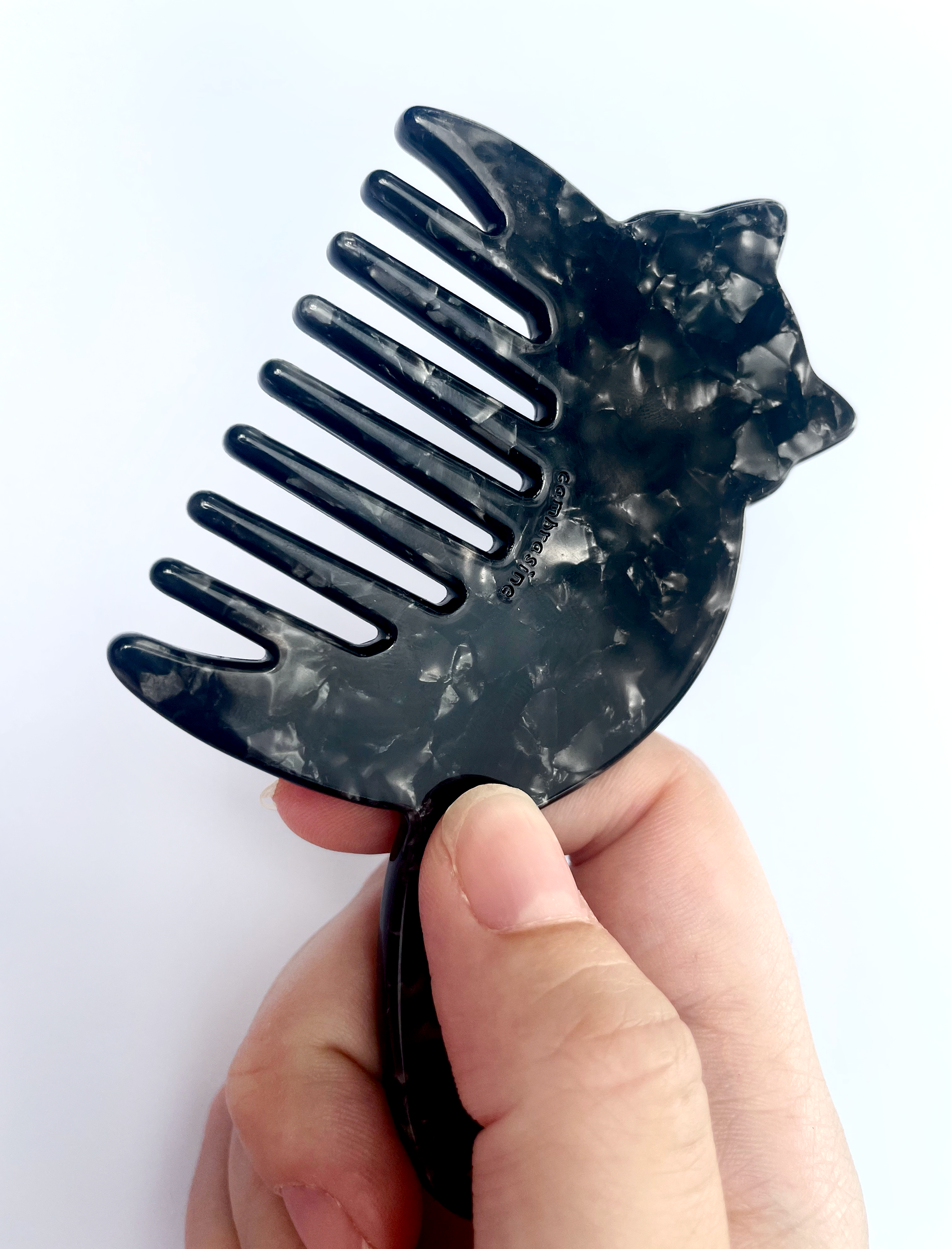 Cambrasine - Wholesale Hair Brush/Comb - Midnight Kitty Mini Comb1
