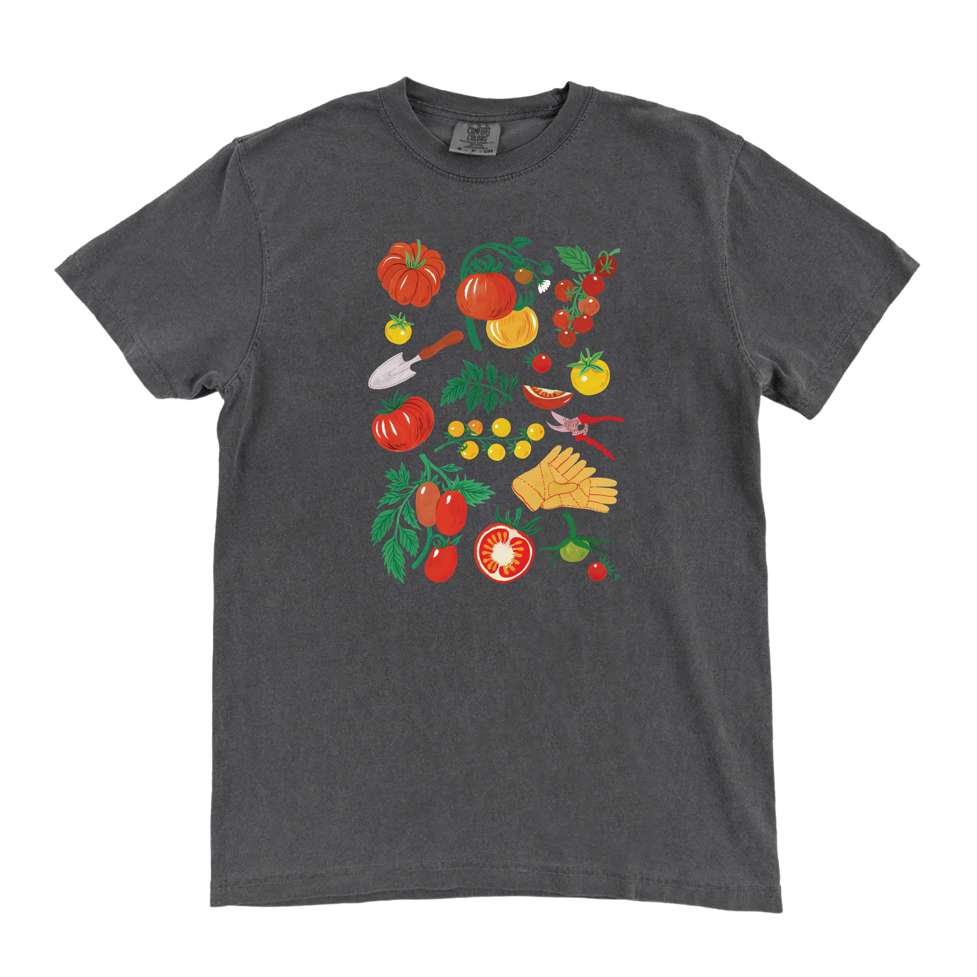 Paper Farm Press - Wholesale Screen Printed T-Shirt - Women's - Tomato Vine Tee2