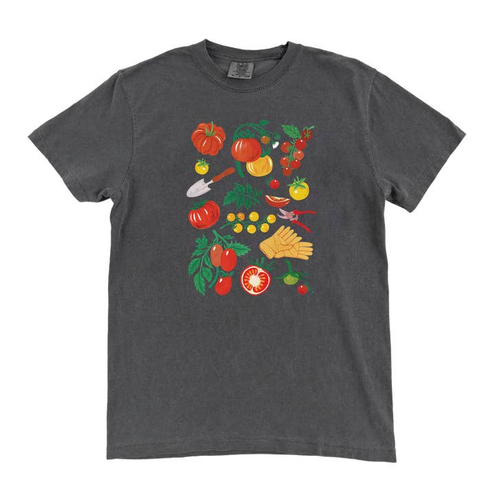 Paper Farm Press - Wholesale Screen Printed T-Shirt - Women's - Tomato Vine Tee2