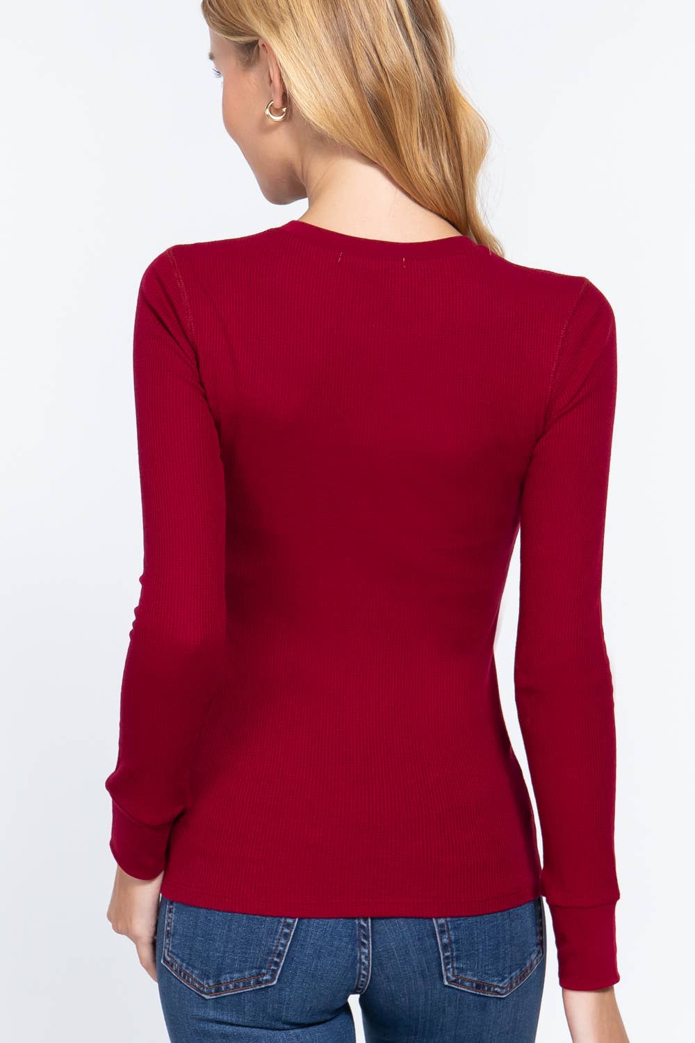 Vanilla Monkey - Wholesale Knit Top - Women's - Long Sleeve Crew Neck Thermal Knit Top19