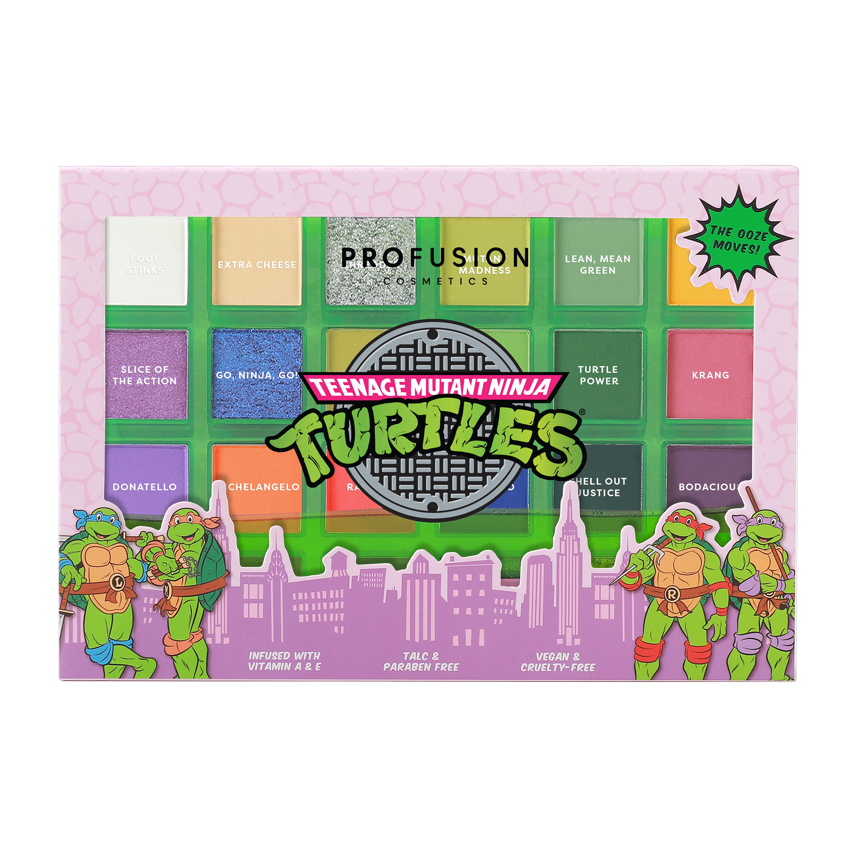 Profusion Cosmetics - Wholesale Eyeshadow Palette - Teenage Mutant Ninja Turtles - 24 Shades Eyeshadow Palette10