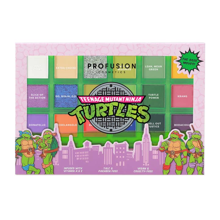 Profusion Cosmetics - Wholesale Eyeshadow Palette - Teenage Mutant Ninja Turtles - 24 Shades Eyeshadow Palette10