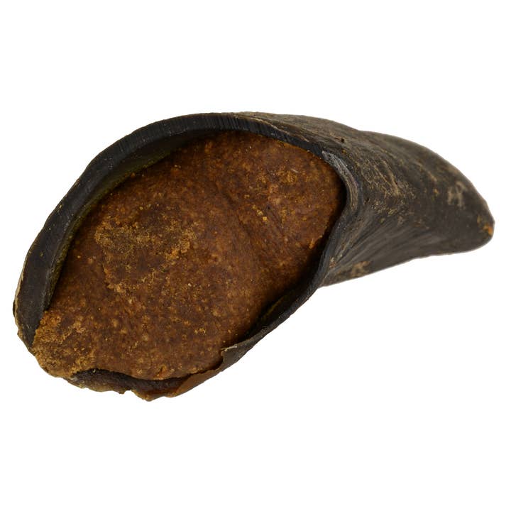 Jones Natural Chews - Wholesale Pet Treats - Dog - Peanut Butter Flavor Stuffed Hooves 1 Pack Shrink Wrap with Round Label
