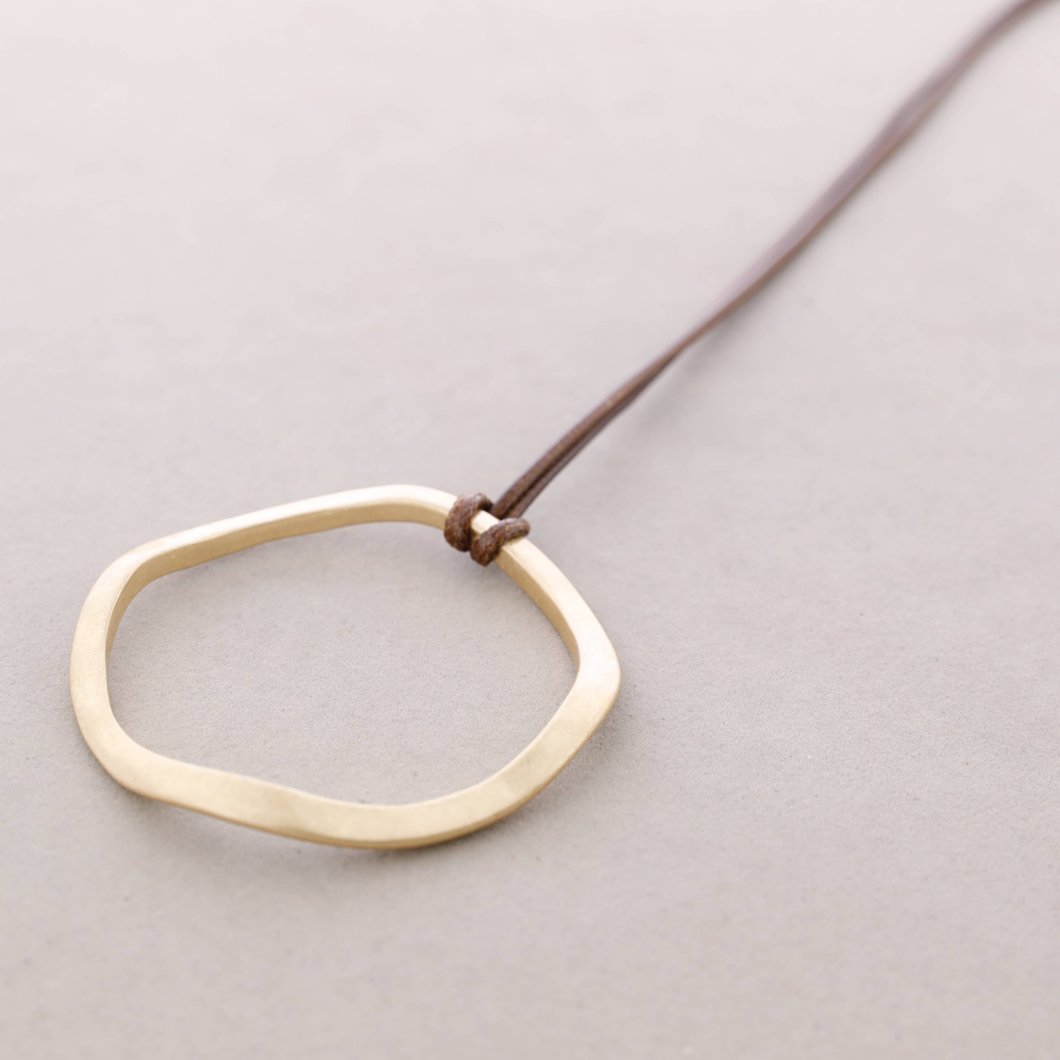 Sonata - Wholesale Snap Jewelry - Long Pendant Ring Metal Necklace11