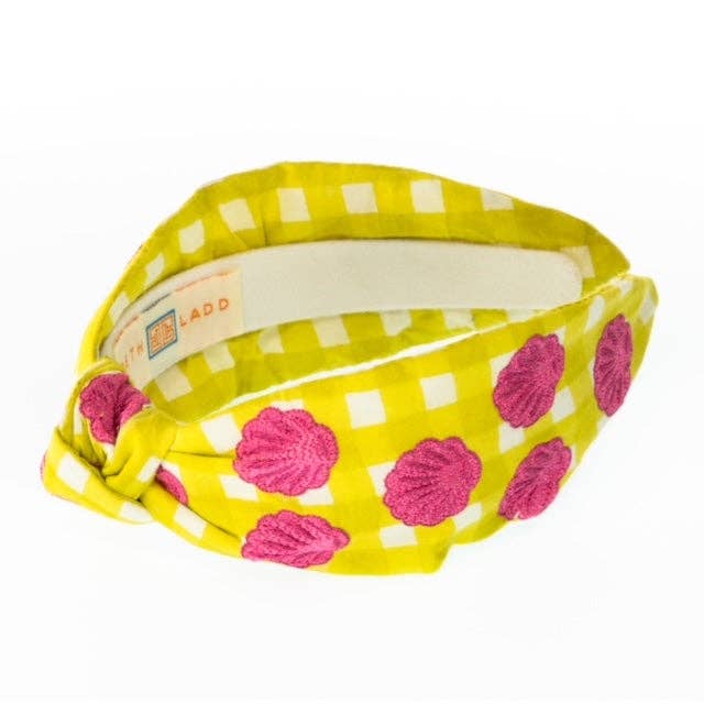 Embroidered Shell Headband for wholesale by Beth Ladd Collections