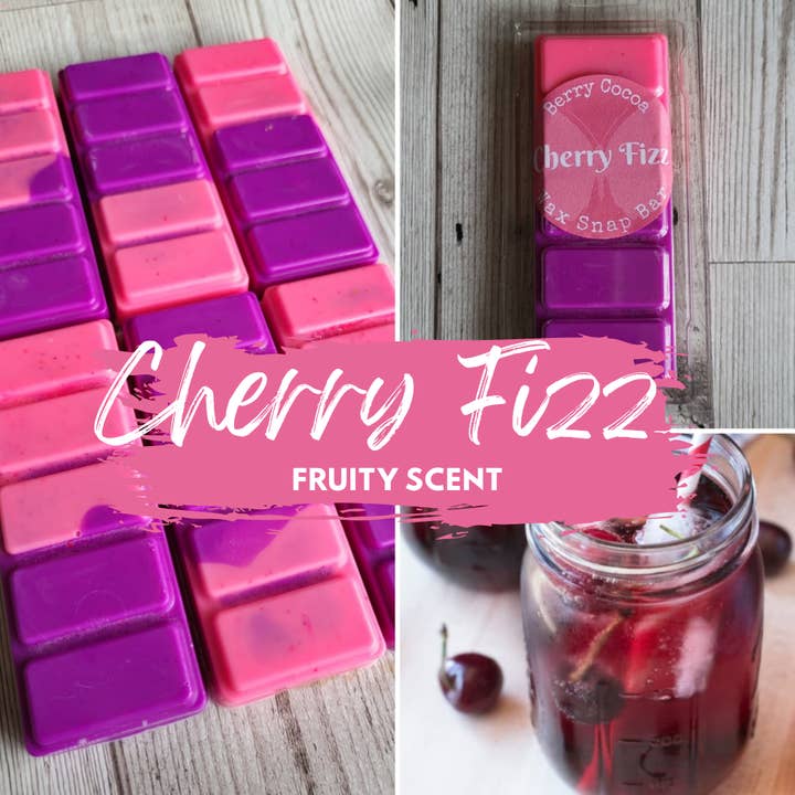 Cherry Fizz for wholesale by Berry Cocoa Handmade Wax Melts
