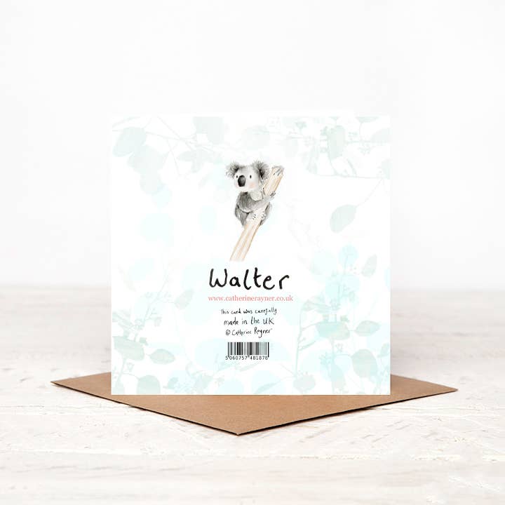 Catherine Rayner Trading Ltd – wholesale Everyday greeting card – Walter Koala Hello Card1