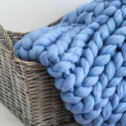 Chunky Wool Studio - Wholesale Throw Blanket - Handmade Throw Blankets 100% Merino Wool19