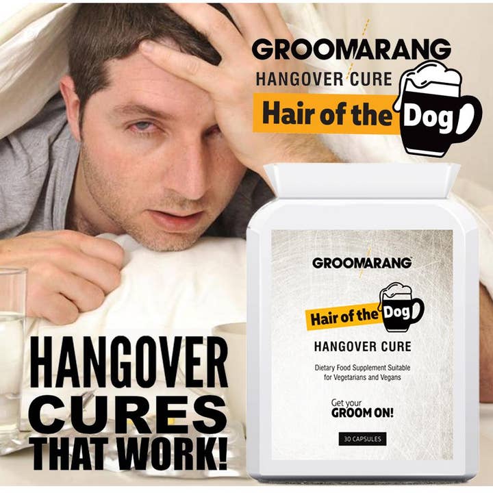 My Wholesale Warehouse – Großhandel Nahrungsergänzungsmittel/Vitamin zum Einnehmen – Groomarang „Hair of the Dog“ -Tabletten gegen Kater