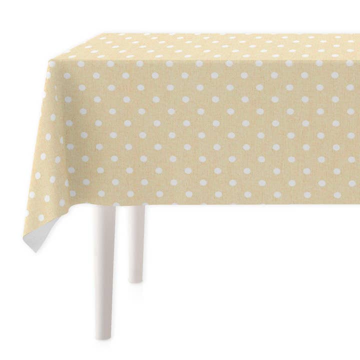 Vipalia Resin-Coated Stain-Resistant Tablecloth Dot for wholesale by ENJOYERS