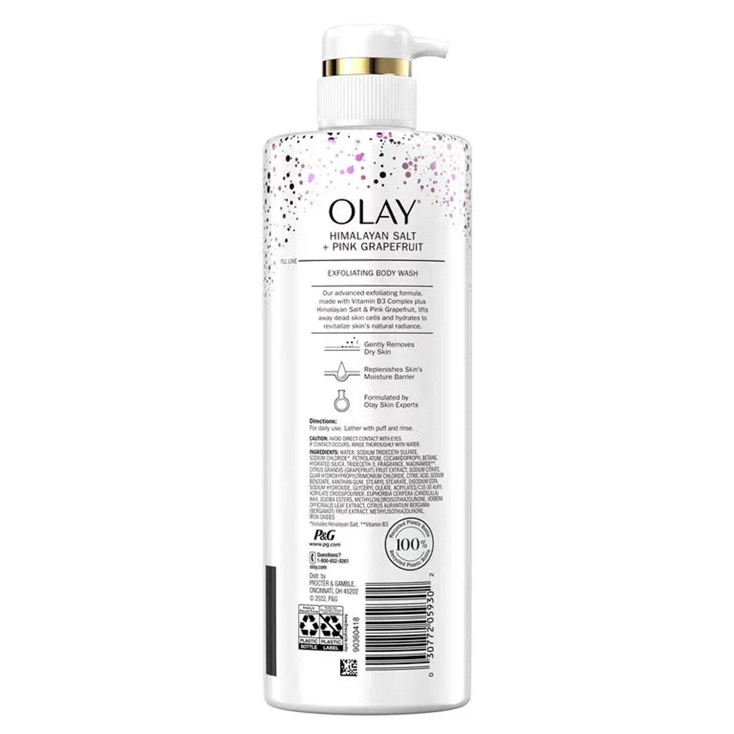 KT Supply – Großhandel Duschgel – OLAY Peeling & Revitalisierende Duschgel mit Himalaya-Salz1