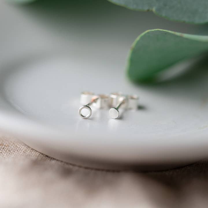 Mismatched Silver Studs for wholesale by Anna Calvert Jewellery