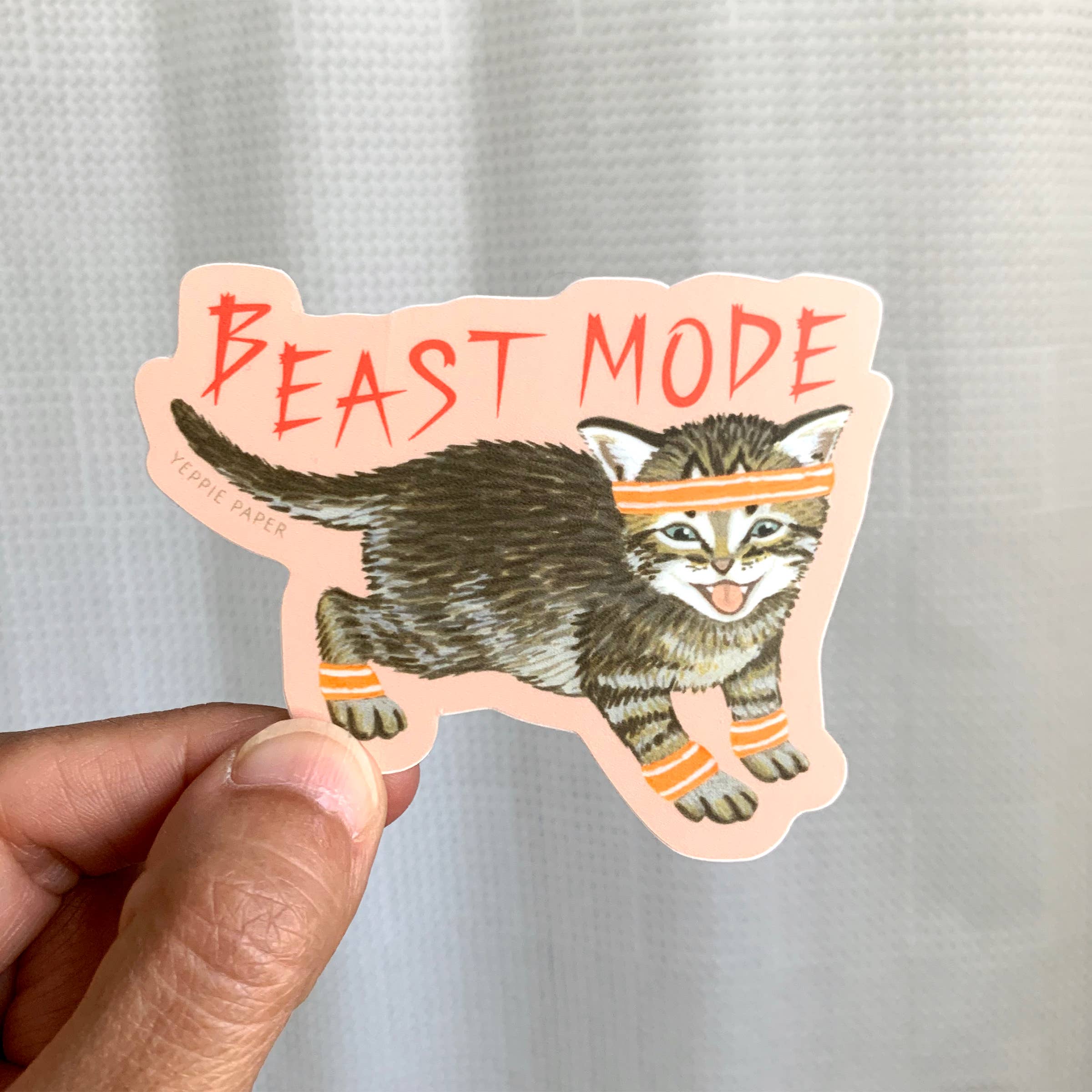 Yeppie Paper - Wholesale Sticker - Beast Mode Kitten Sticker2