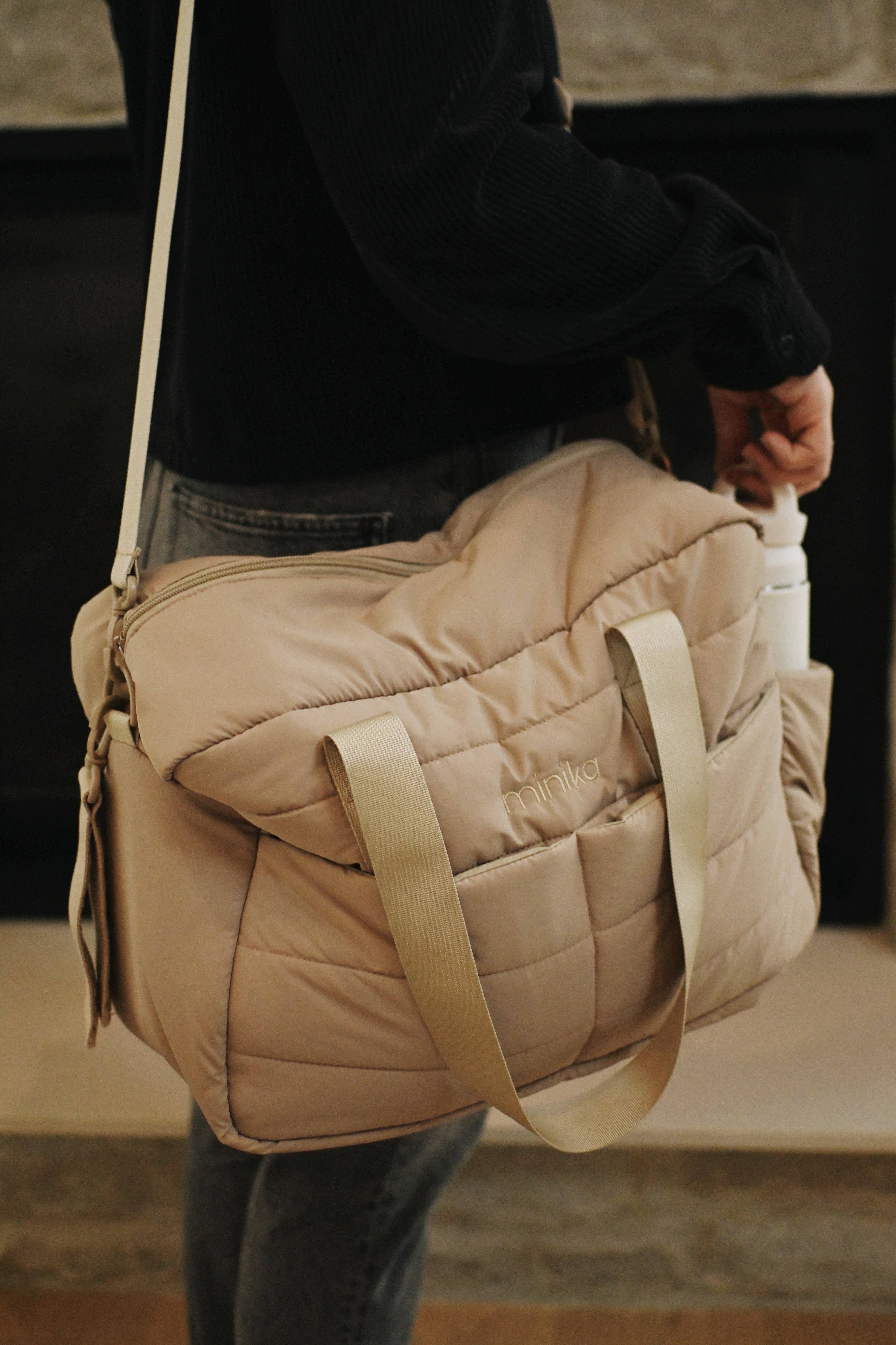 Minika – wholesale Nappy bag – Baby – Diaper bag - Latte3