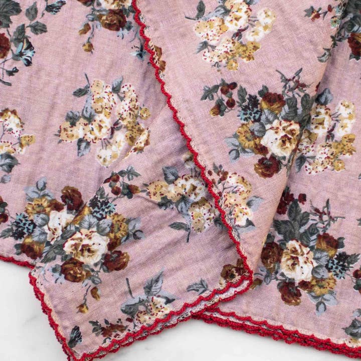 Tiepology - Wholesale Scarf - Women's - Antique Floral Cotton Scarf