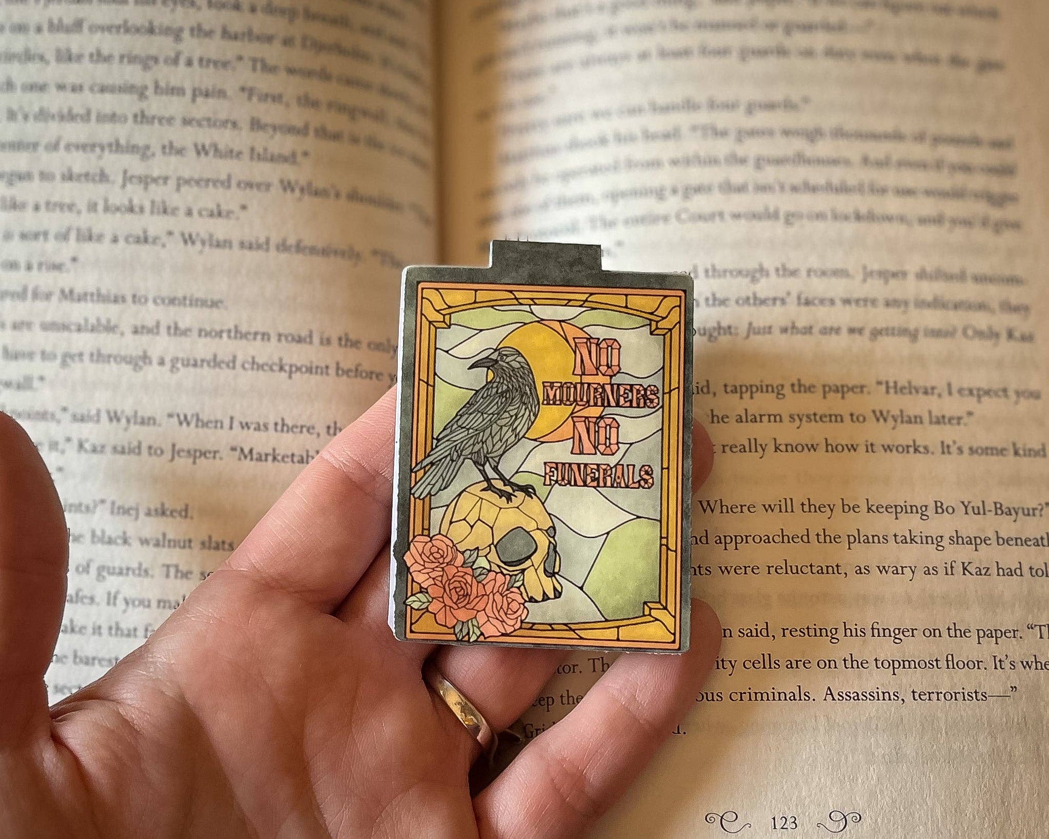 Well Read Babes - Wholesale Bookmark - Magnetic Bookmark - Six Of Crows - No Mourners No Funerals3