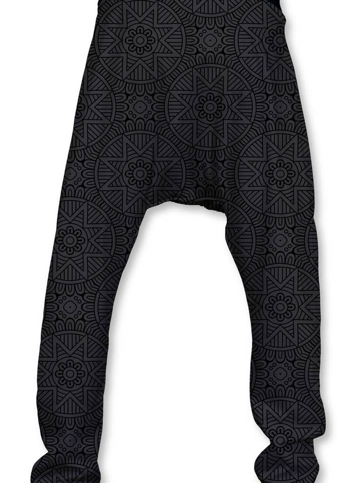 Black Leopard Baggy Pants for wholesale by Fishikii