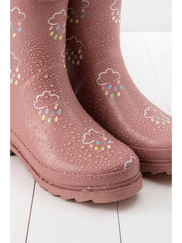 Grass & Air - Wholesale Rain Boots - Women's - Rose Adult Colour-Changing Winter Wellies