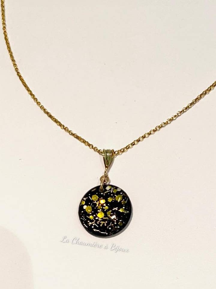 Gold filled necklace - Golden granite for wholesale by La Chaumière à Bijoux