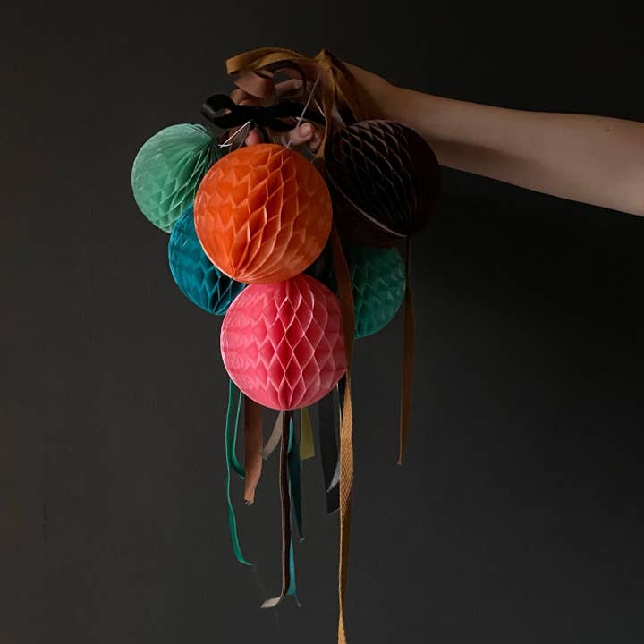 Petra Boase Ltd – Großhandel Verzierung – Papierball Dekoration — 6 Stück — Hellblau