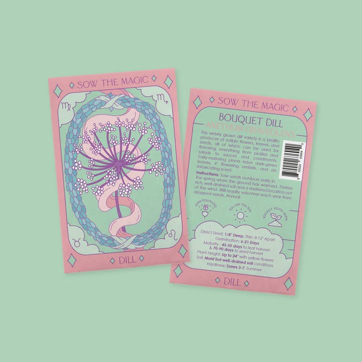 Sow the Magic β wholesale Tarot cards β Bouquet Dill Tarot Seed Packet3
