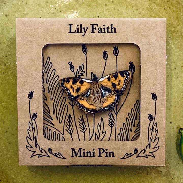 Spilla Mini Farfalla Tartarugata per la vendita all'ingrosso da parte di Lily Faith