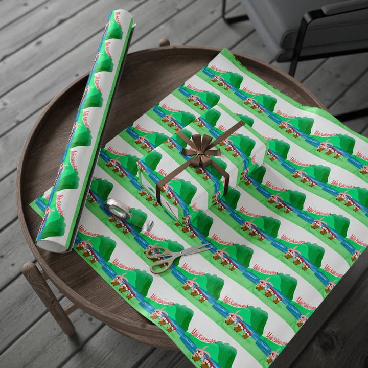 Coconut Family Christmas Mountains for wholesale by Kimberly Ratliff Art