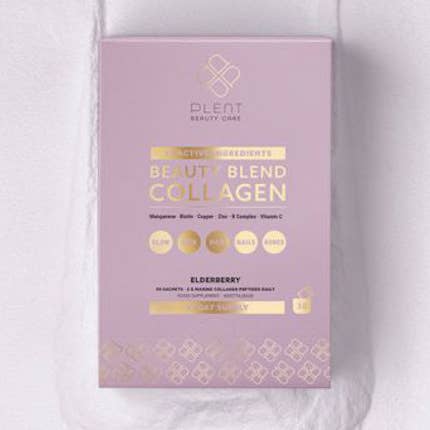 BEAUTY BLEND COLLAGEN – Holunderbeere – 30-Tage-Vorratsbox für den Großhandel von Plent Beauty Care
