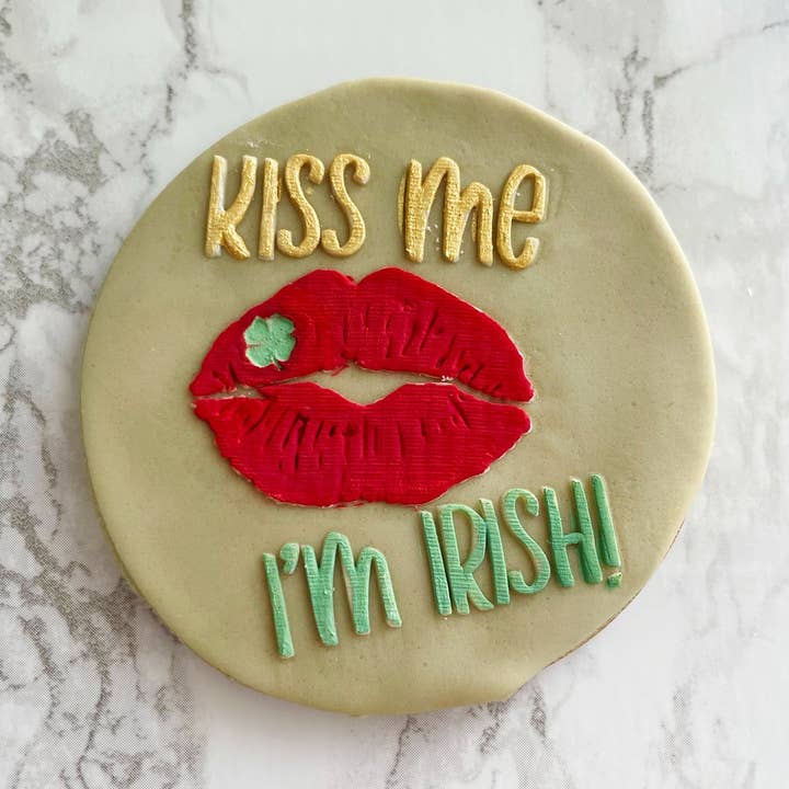 Kiss Me I'm Irish Embosser. for wholesale by Welshcrafter Design