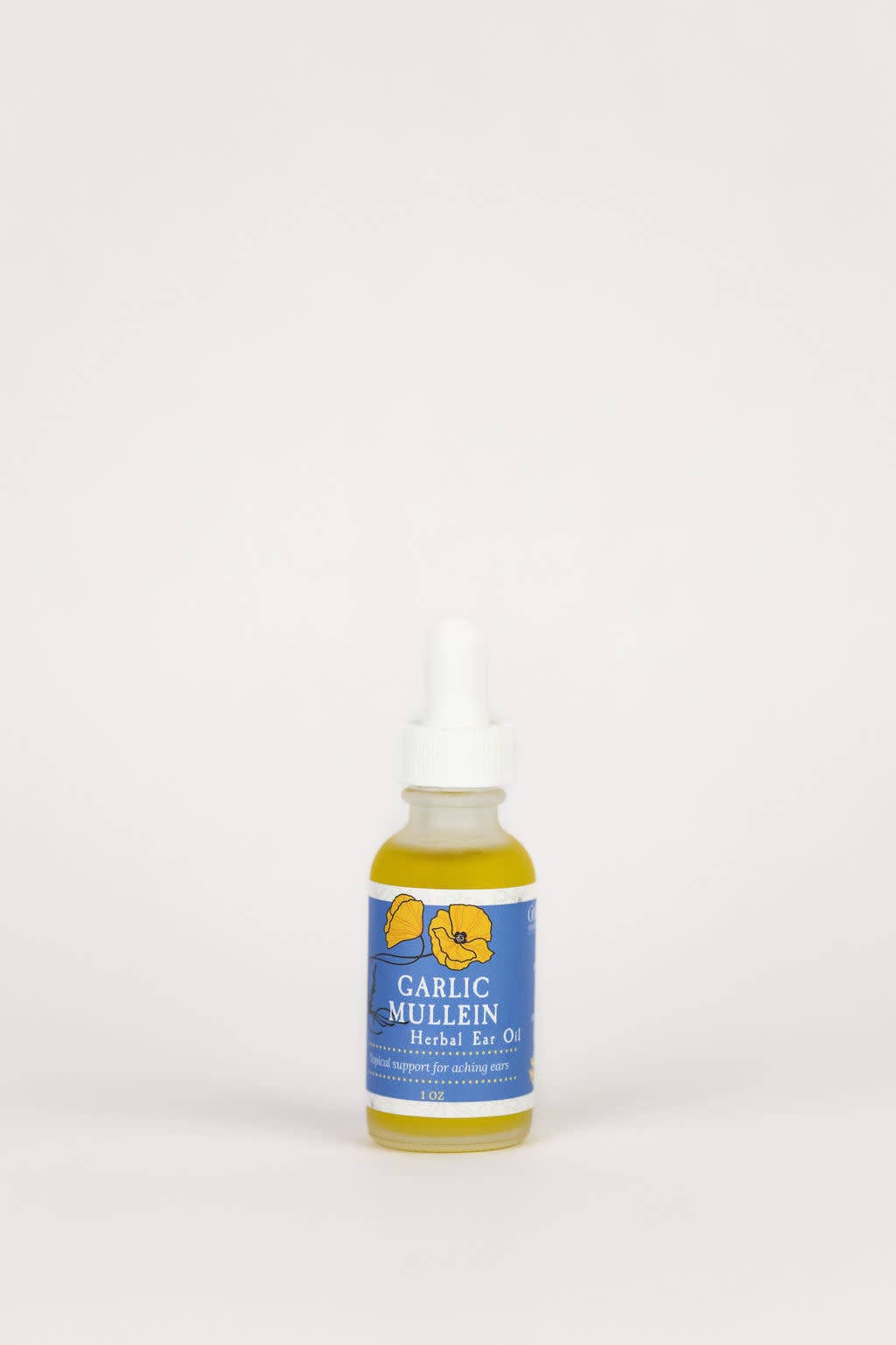 Golden Poppy Herbal Apothecary - Wholesale Healing Salve/Balm/Cream - Garlic & Mullein Ear Oil, 1/2 oz