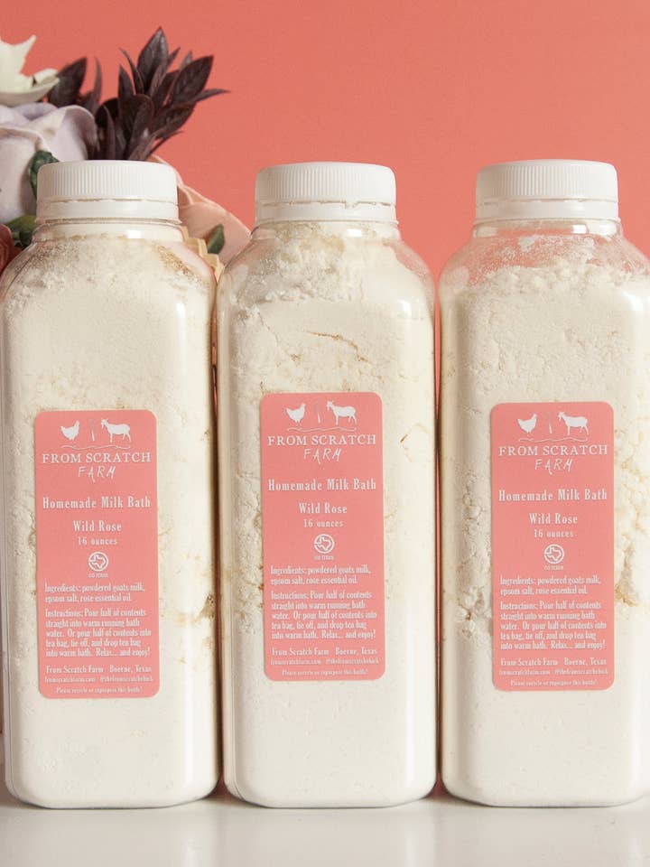 Milk Baths for wholesale by From Scratch Farm