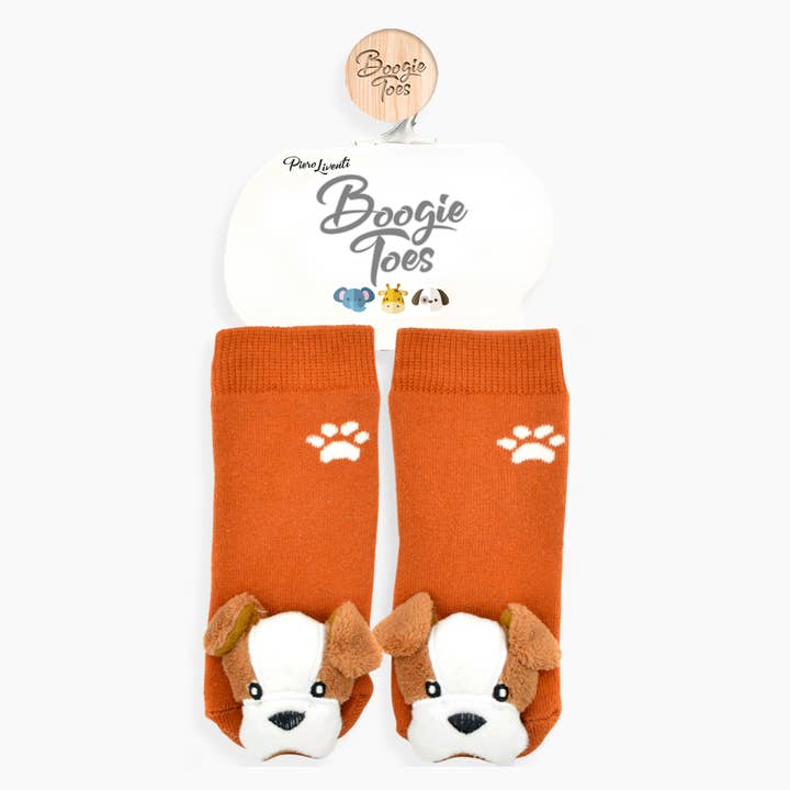 Boogie Toes - Wholesale Socks – Child & baby - Bulldog Boogie Toes Rattle Socks2