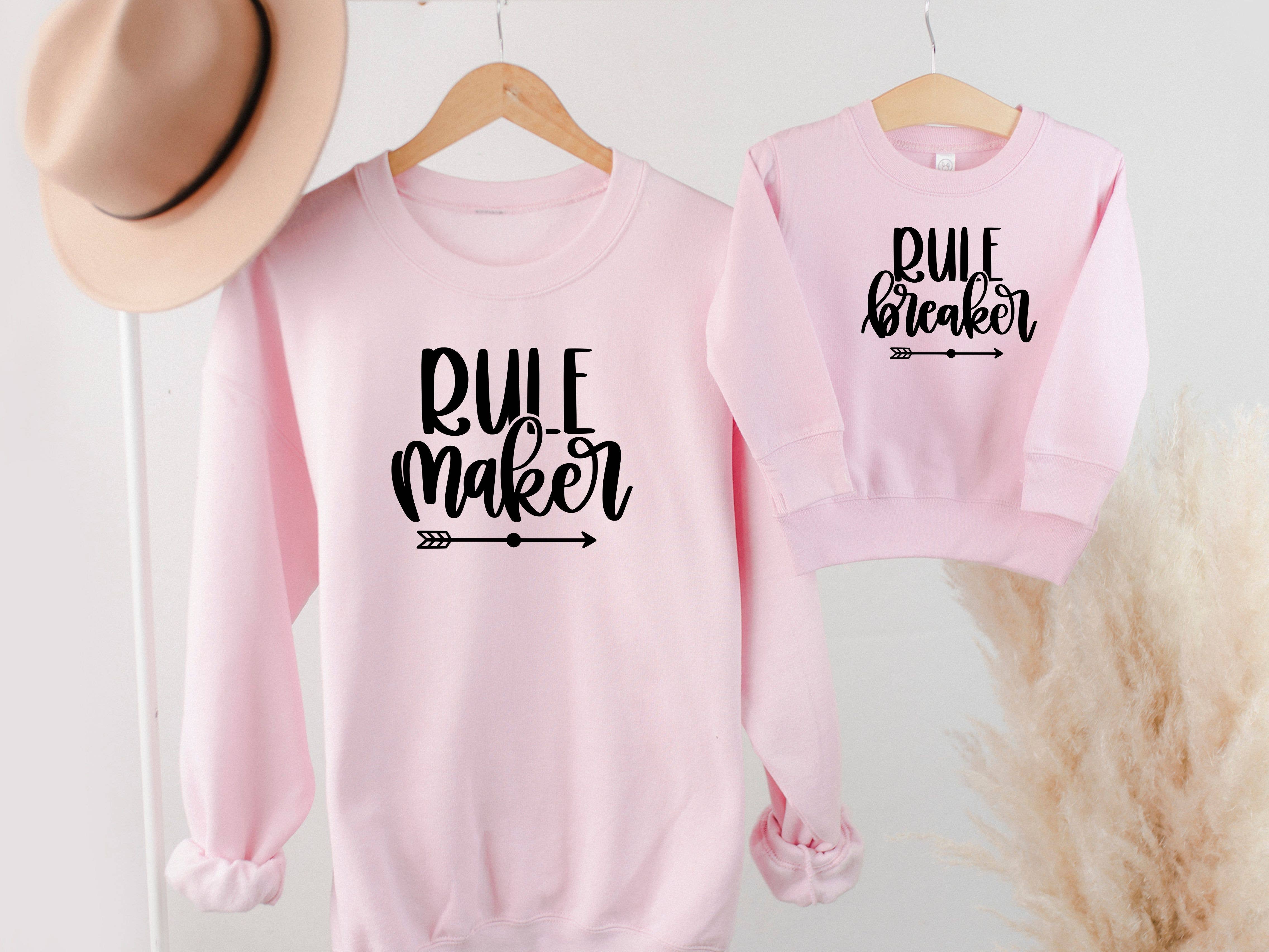 Llum del Sol - Venta al por mayor Conjunto de mamá y bebé - Conjunto de suéteres para mamá e hijo: Hacedora y Rompedora de Reglas4