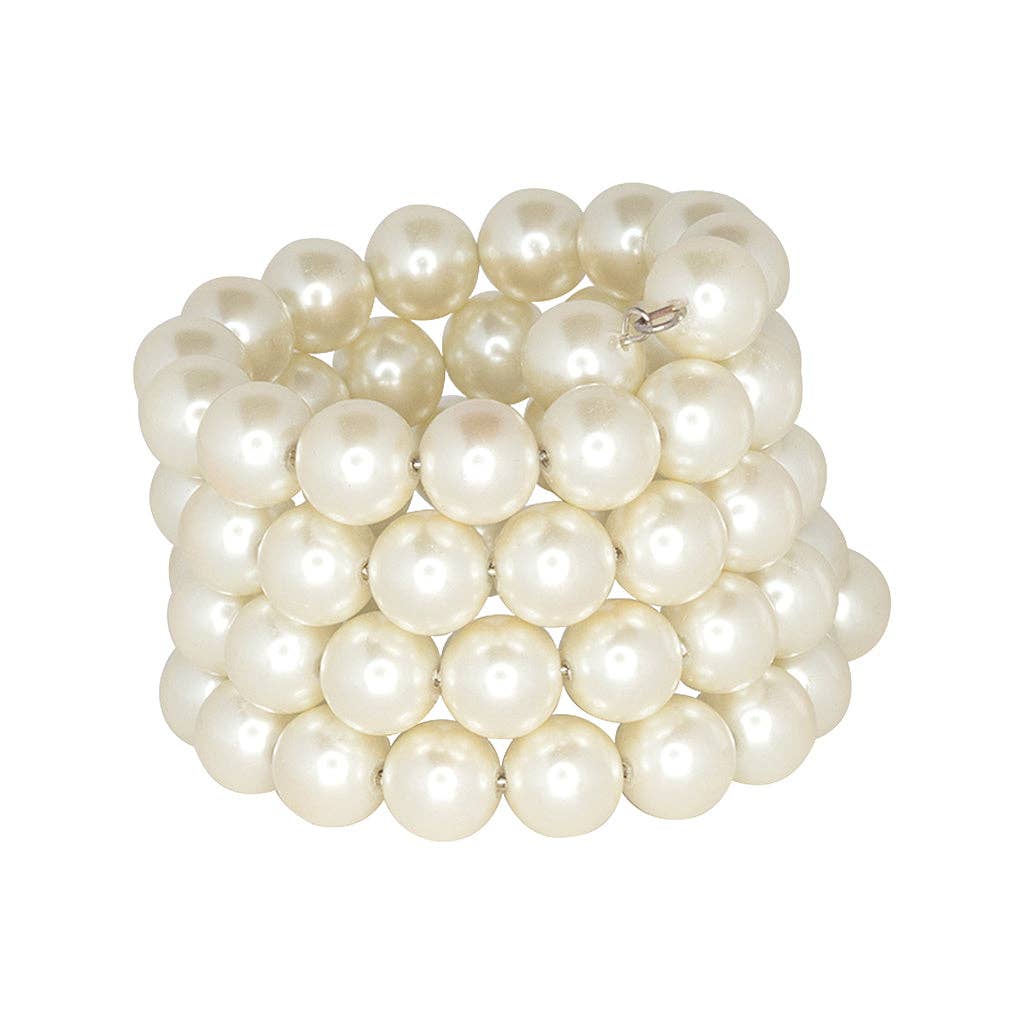 Kenneth Jay Lane - Wholesale Beaded Bracelet - Cultura Pearl Coil Bracelet0