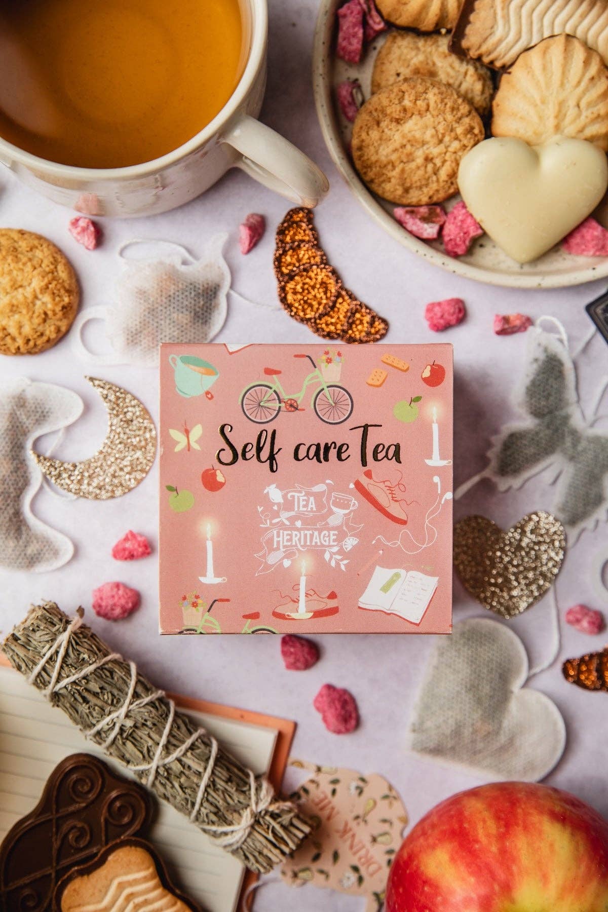 Tea Heritage - Wholesale Tea Bags - Self Care Tea Box – 10 Cocooning-Shaped Sachets2