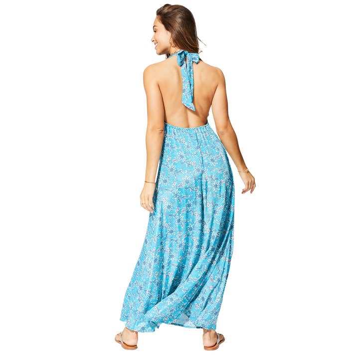 Ipanima - Wholesale Dress - Women's - LONG SLEEVELESS SUMMER DRESS MAXIPA0646B