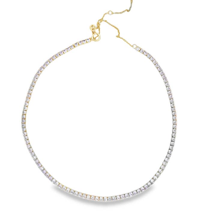 Elegant CZ Tennis Necklace for wholesale by Bozkurt Jewelry