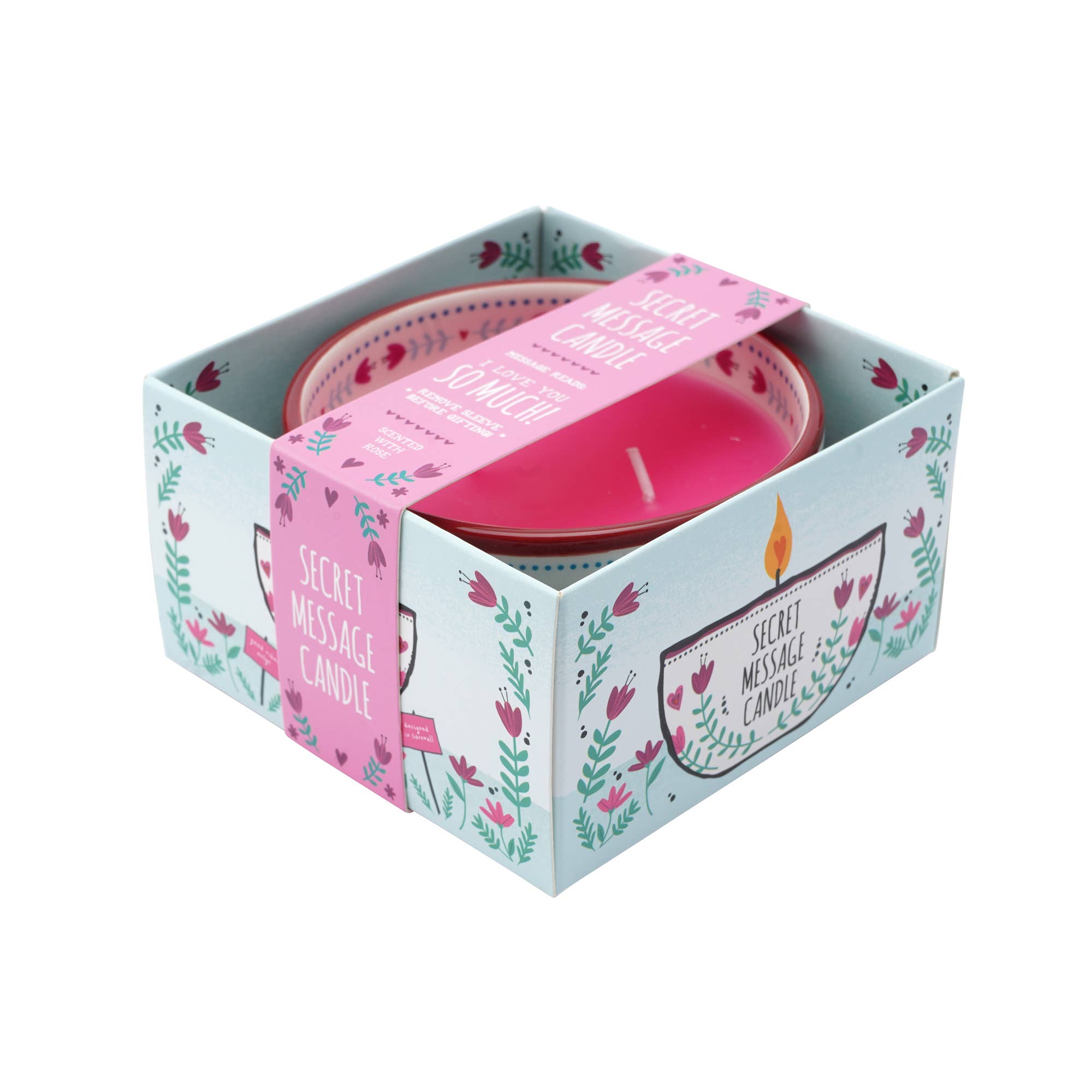 CGB Giftware - Vente Bougie en bocal - Bougie à message secret Live Happy « I Love You »2