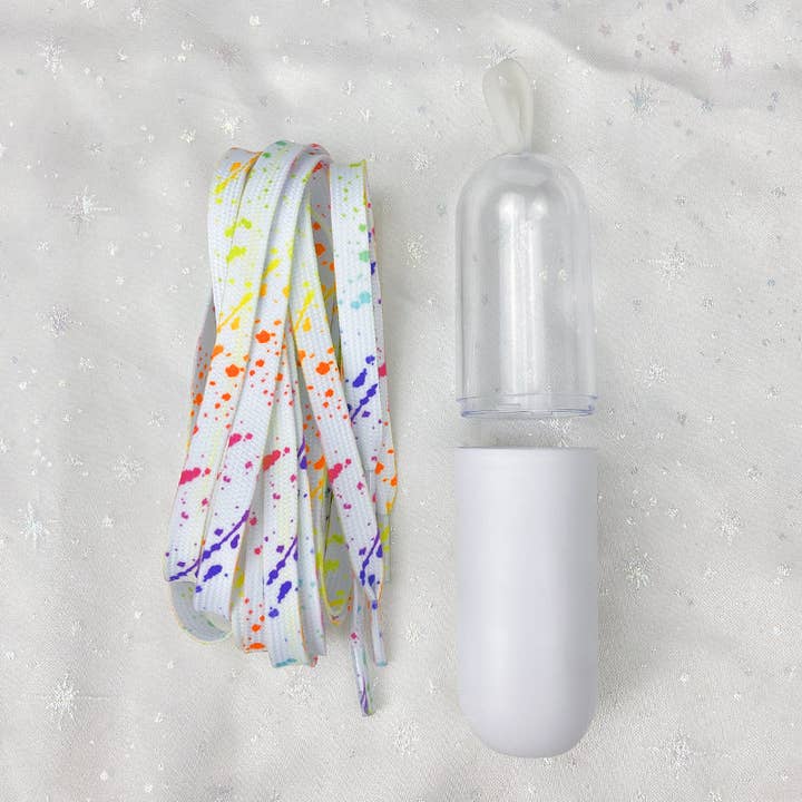 Funkyrel® Atzbranding Limited - Wholesale Shoelaces - Women's - Splash Colorful Shoe Laces - Multi Color Available