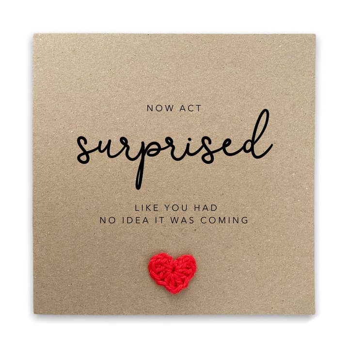 Veux-tu être ma carte, maintenant sois surprise comme si tu n'en avais aucune idée pour la vente par Fifi's Handcrafted