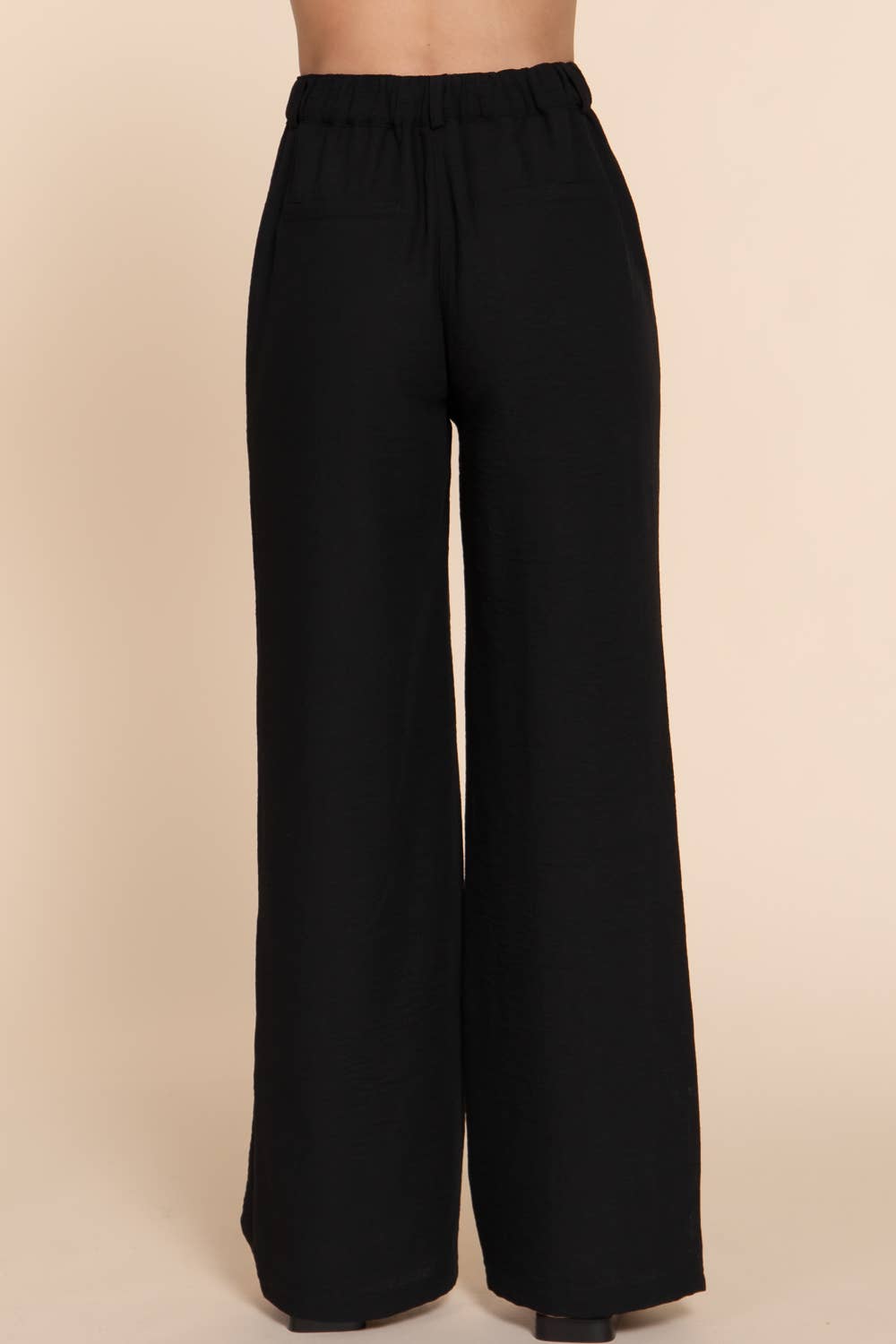 Active Basic | Active USA - Wholesale Pants - Women's - Straight Woven Linen Effect Long Pants6