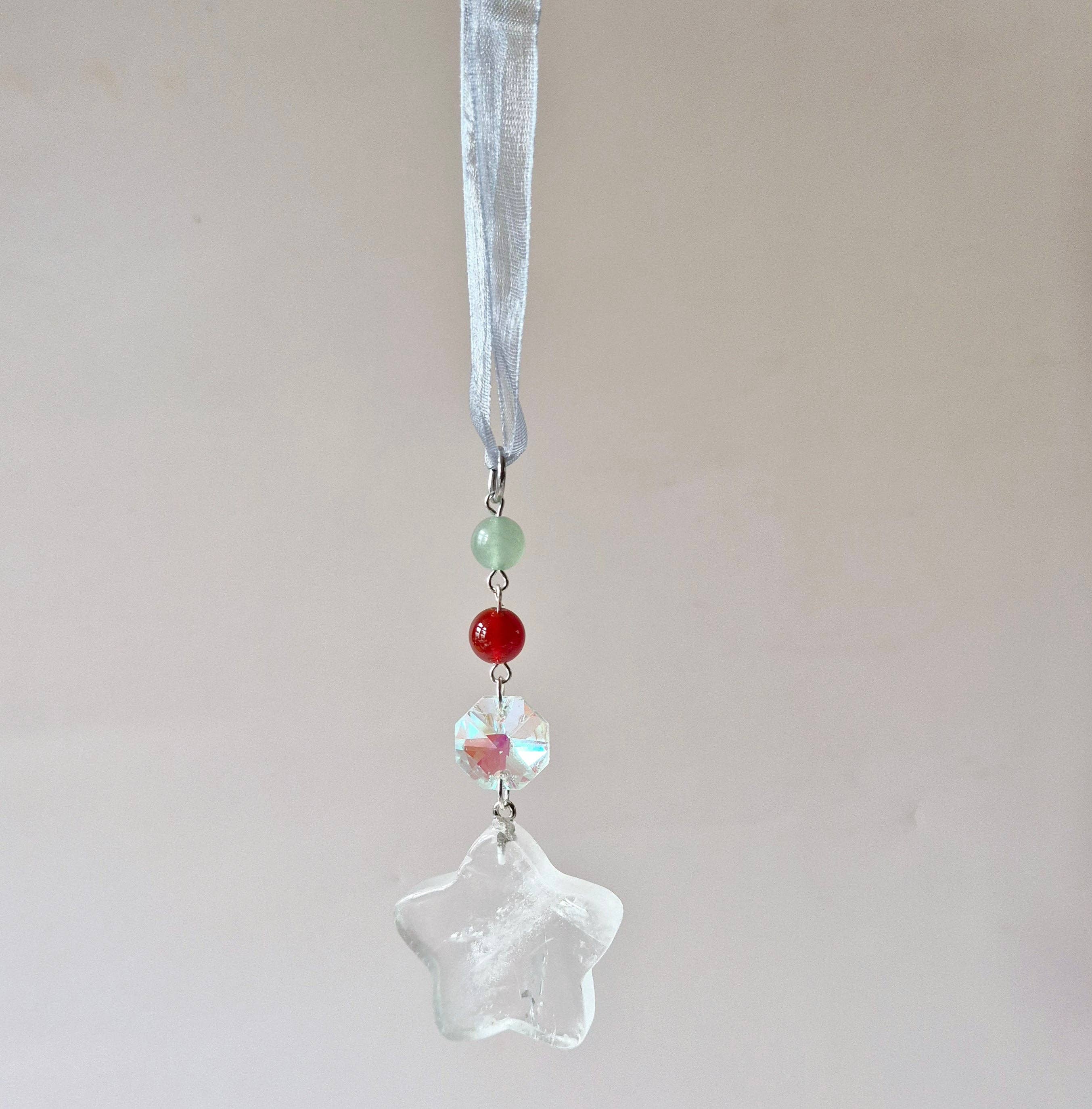Moonlight Gemstones - Wholesale Suncatcher - Random Gemstone Christmas Star Pendants / Suncatchers8