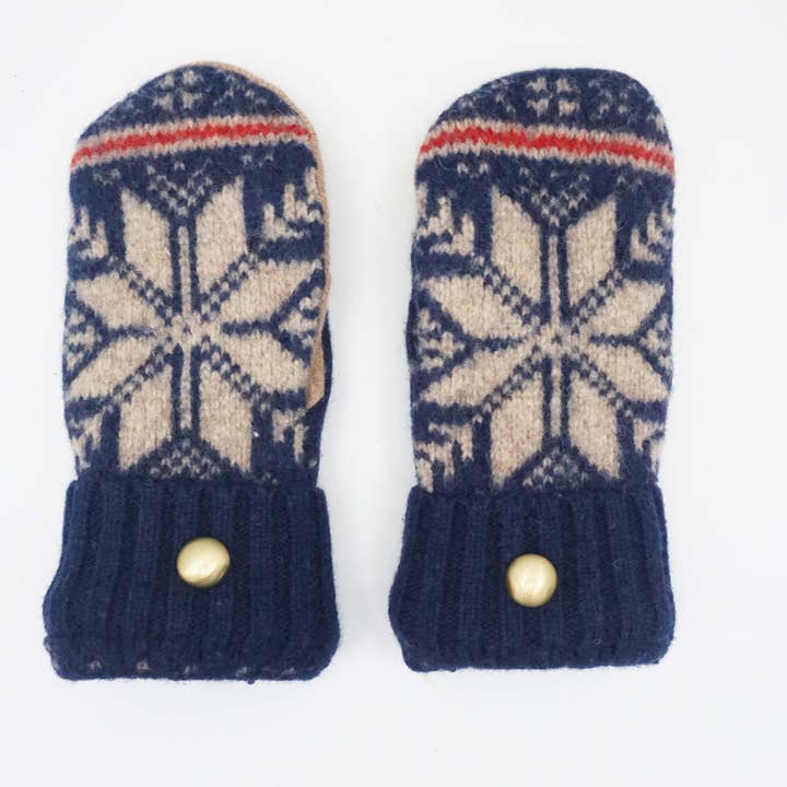 One Stitch Away - Wholesale Mittens - Women's - Felted Wool Mittens – Handmade, Upcycled & Lined for Warmth5