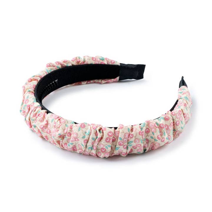 Berry blossom headband Pink multi for wholesale by Halo Luxe