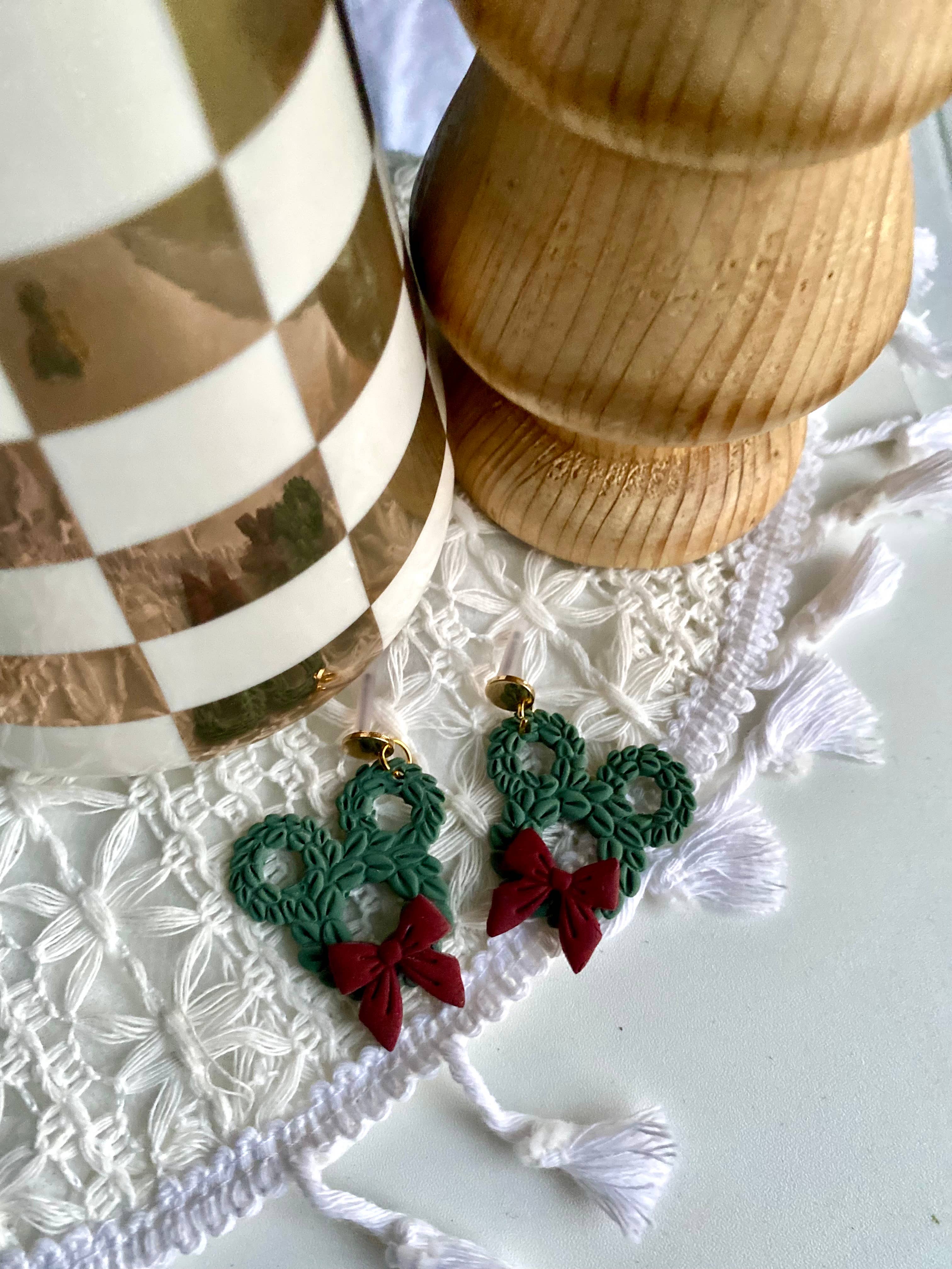 Terra Made - Wholesale Dangle Earrings - Mickey wreath earrings0