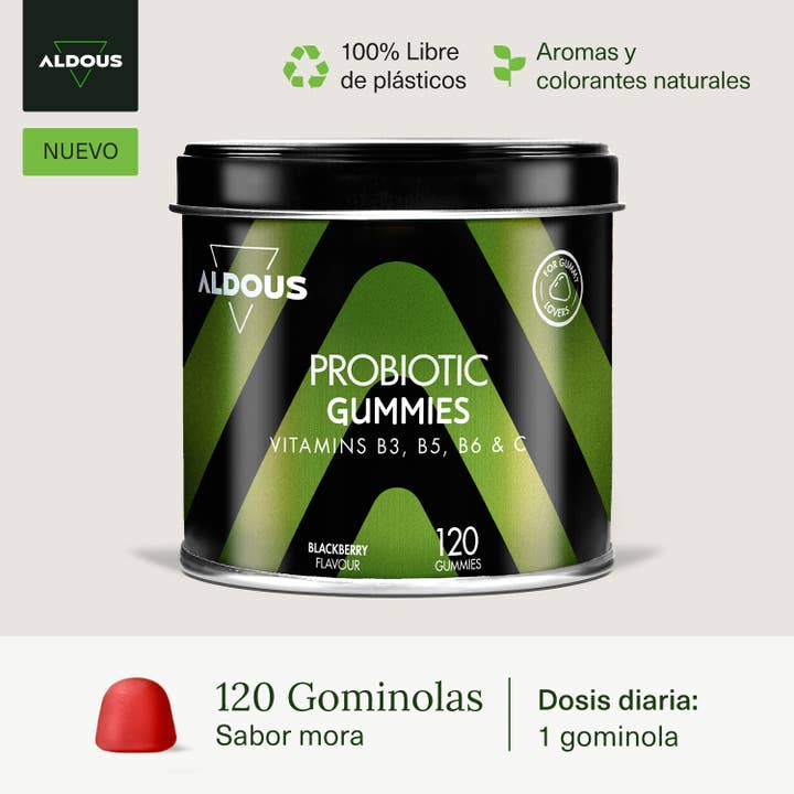 Aldous Bio – Großhandel Nahrungsergänzungsmittel/Vitamin zum Einnehmen – Aldous Bio Probiotika- und Vitamin-Gummibärchen | 120 Stück1