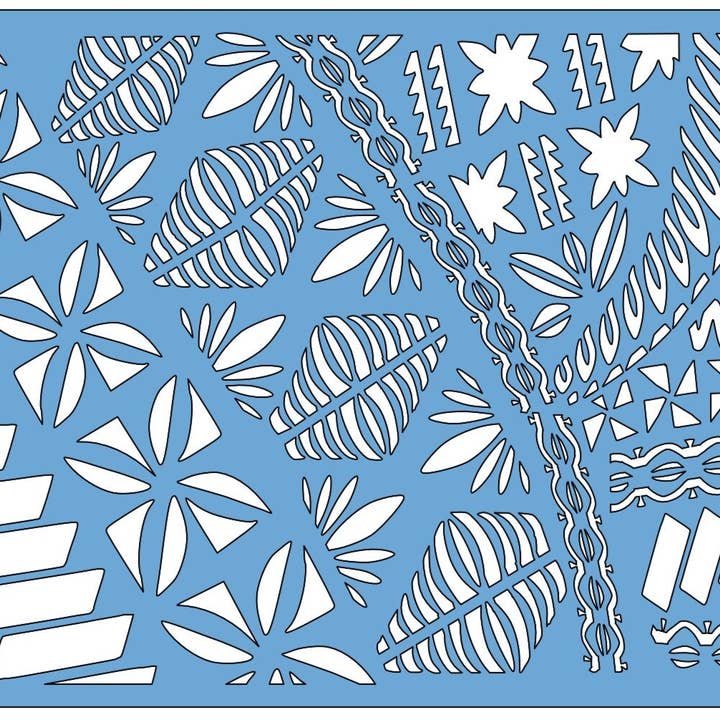 Fidschianische Stoffschablone für den Großhandel von Belle Stencils